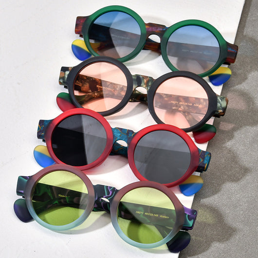 Gafas de Sol Redondas Unisex con Cristales Degradados Mate - Image 7