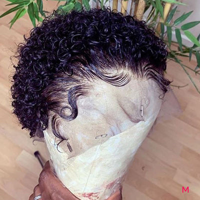 Peluca Afro Rizada Corta Negra - Cabello Sintético Voluminoso y Natural - Image 7