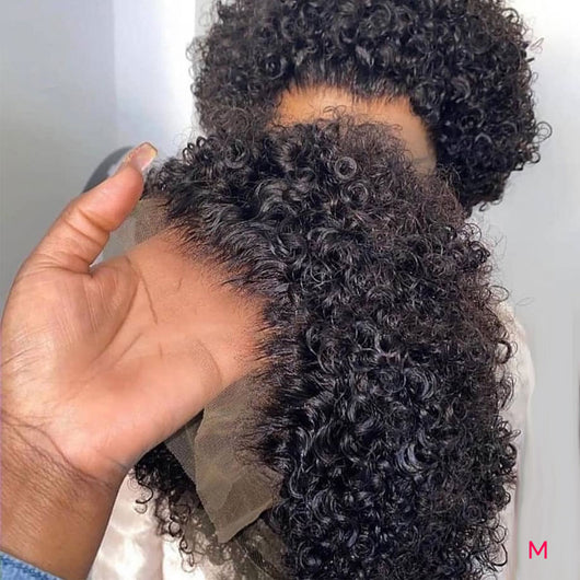 Peluca Afro Rizada Corta Negra - Cabello Sintético Voluminoso y Natural - Image 8