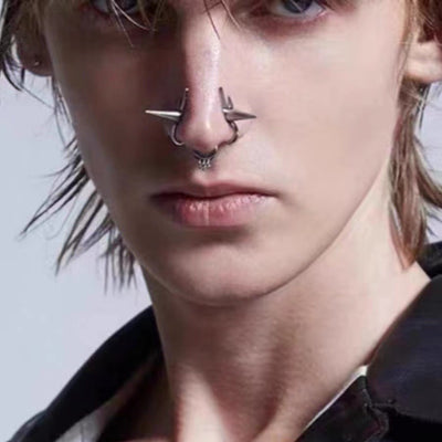 Aro Nasal Punk Europeo sin Perforación - Diseño Oscuro y Audaz - Image 6