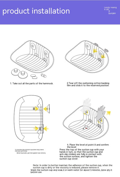 Hamaca para Gatos con Ventosas - Reposo Elevado para Ventanas - Image 18