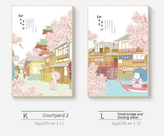 Cuadro Mural Flor de Cerezo Estilo Japonés para Salón y Dormitorio - Image 51