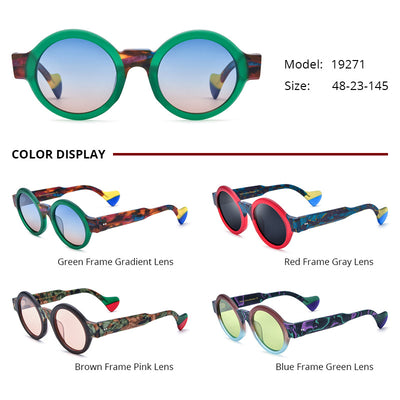 Gafas de Sol Redondas Unisex con Cristales Degradados Mate - Image 17