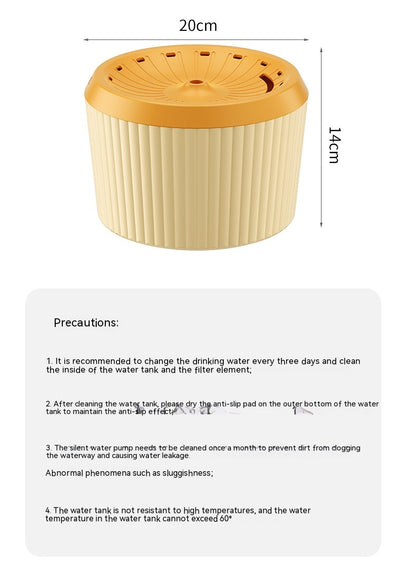 Fuente de Agua Automática para Gatos con Filtro de Gran Capacidad y Temperatura Constante - Image 23