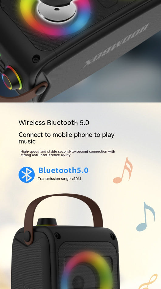 Parlante Portátil Bluetooth con Luces LED Sincronizadas - Image 22