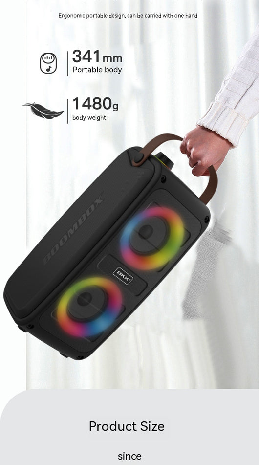 Parlante Portátil Bluetooth con Luces LED Sincronizadas - Image 28