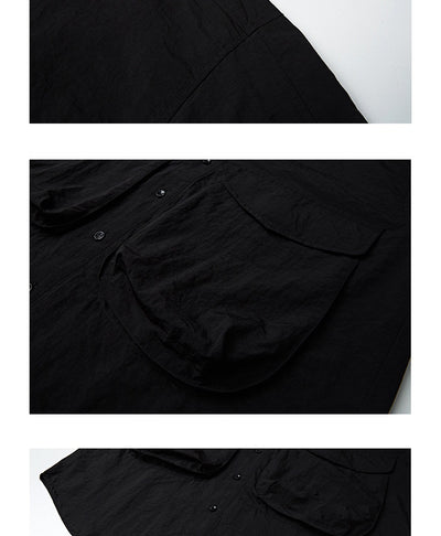 Camisa Impermeable de Bolsillos Amplios - Colores Sólidos Primavera - Image 12