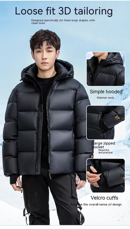 Chaqueta de Plumas Invierno Dúo Negro y Dorado - Image 10