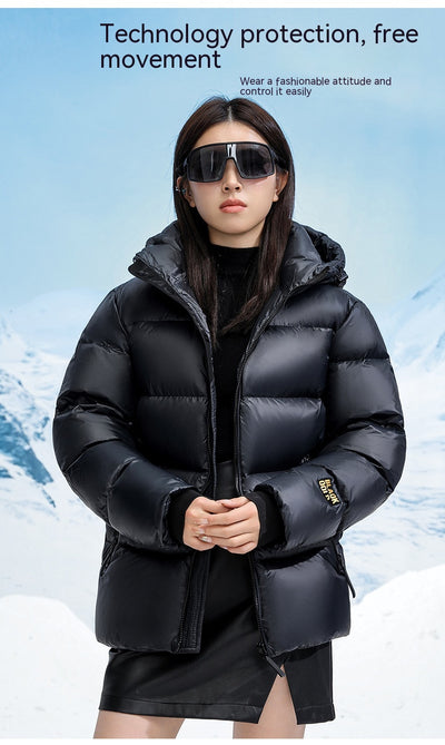 Chaqueta de Plumas Invierno Dúo Negro y Dorado - Image 15