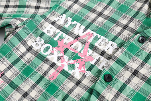 Camisa Cuadriculada Japonesa con Costuras Combinadas - Image 11