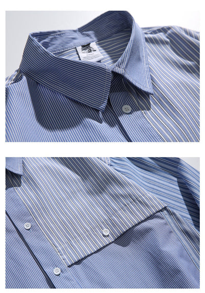Camisa Suelta Japonesa a Cuadros - Estilo Casual Moderno - Image 7