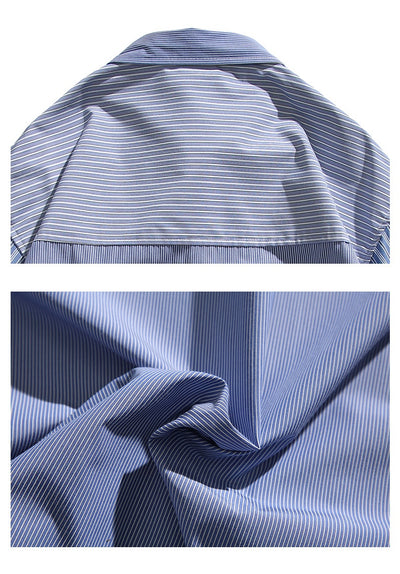 Camisa Suelta Japonesa a Cuadros - Estilo Casual Moderno - Image 10