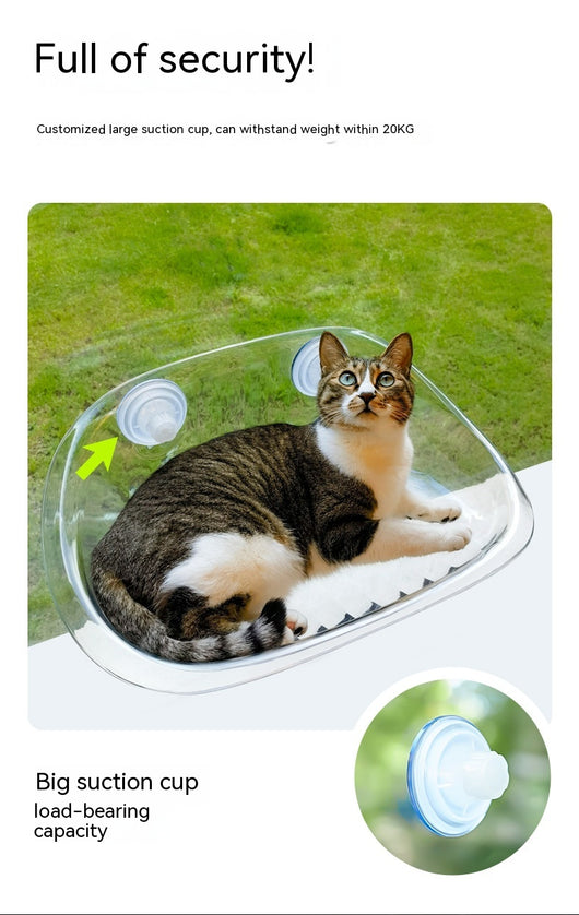 Hamaca para Gatos con Ventosas - Reposo Elevado para Ventanas - Image 25
