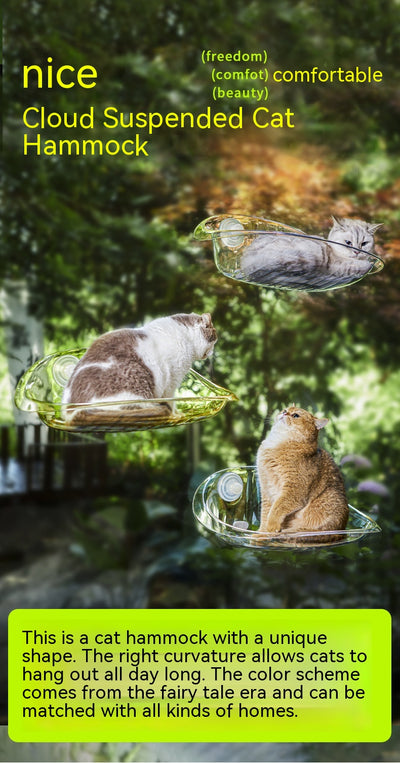 Hamaca para Gatos con Ventosas - Reposo Elevado para Ventanas - Image 29