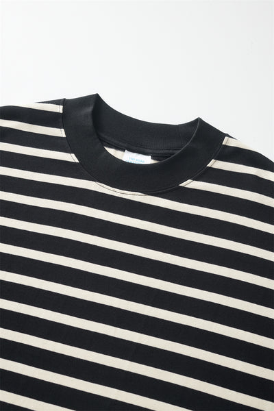 Camiseta Manga Larga de Algodón Puro con Rayas Contraste para Hombre - Image 20