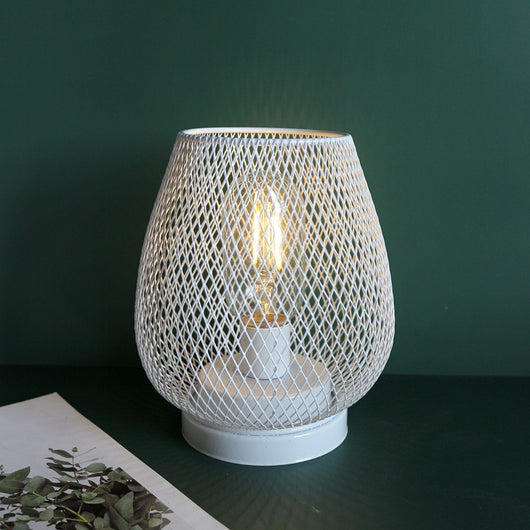 Lámpara de Escritorio Estilo Retro con Jaula de Pájaro Hueca - Luz Nocturna a Batería - Image 11