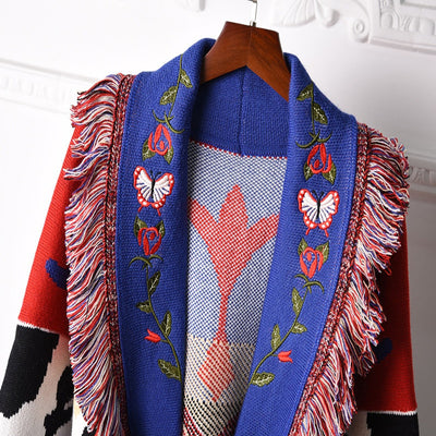 Cardigan Tejido con Flecos - Abrigo Suéter para Otoño e Invierno - Image 8