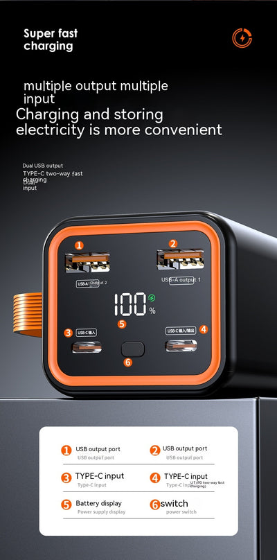 Batería Portátil PD66W 20000 mAh - Carga Rápida Ultra Potente - Image 17
