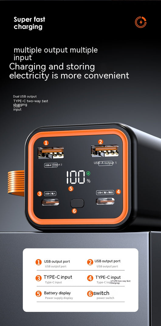 Batería Portátil PD66W 20000 mAh - Carga Rápida Ultra Potente - Image 17