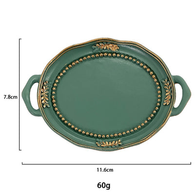 Plato Decorativo Multifuncional con Soporte de Resina - Joyero y Ornamento - Image 21