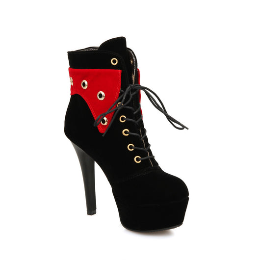 Botas Stiletto Plataforma Impermeables con Punta Redonda para Mujer - Image 4