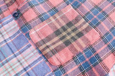 Camisa Cuadriculada Estilo Japonés con Detalles de Costura - Image 17