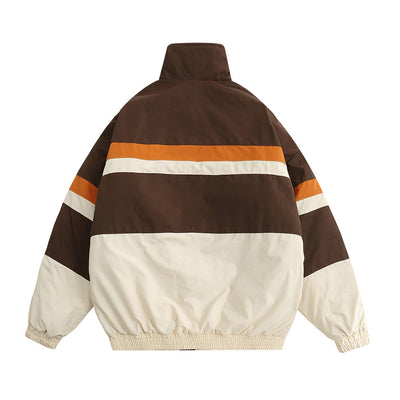 Chaqueta Acolchada de Algodón con Bordado de Letras y Contraste de Colores - Image 20