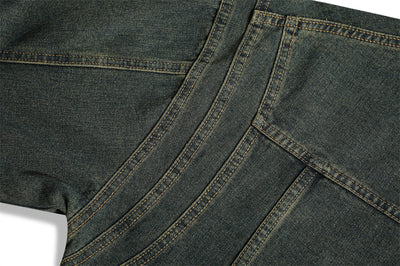 Chaqueta Denim con Cuello Alto y Detalles Rotos - Image 43