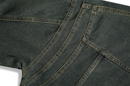 Chaqueta Denim con Cuello Alto y Detalles Rotos - Image 43