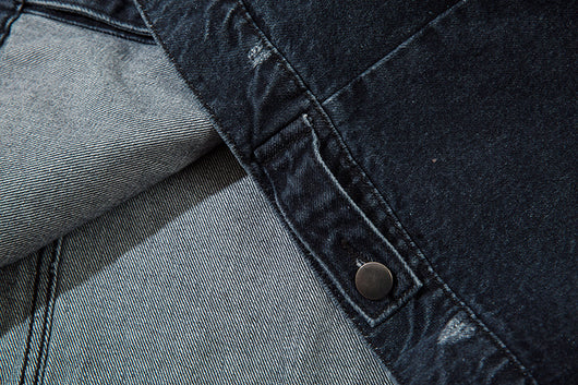 Chaqueta Denim Hip Hop con Letras Americanas Estampadas - Image 28
