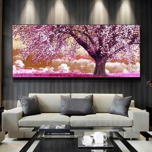 Cuadro Bosque Primaveral con Flores - Paisaje Naturaleza para Sala de Estar - Image 19