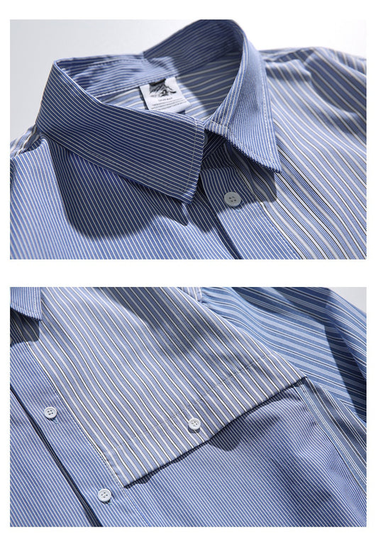 Camisa Suelta Japonesa a Cuadros - Estilo Casual Moderno - Image 15