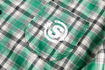 Camisa Cuadriculada Japonesa con Costuras Combinadas - Image 28