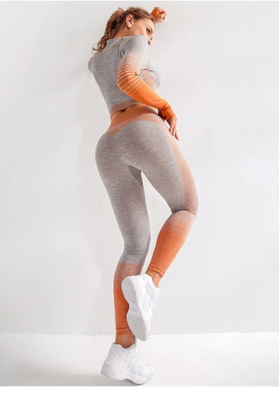 Conjunto Deportivo Mujer 2 Piezas Yoga y Fitness sin Costuras - Image 20