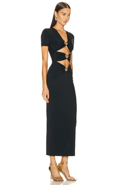 Vestido Bandage Elegante de Verano con Accesorios Metálicos - Ajuste Slim - Image 15