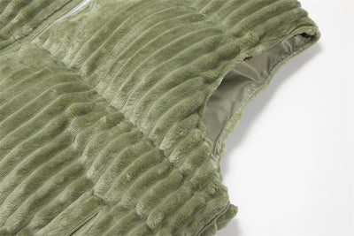 Chaleco Acolchado Polar para Hombre - Abrigo Casual Grueso de Cuello Alto - Image 24