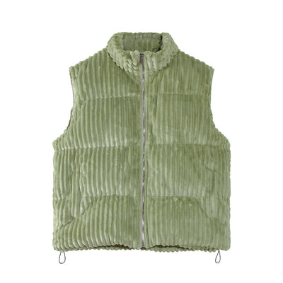 Chaleco Acolchado Polar para Hombre - Abrigo Casual Grueso de Cuello Alto - Image 25