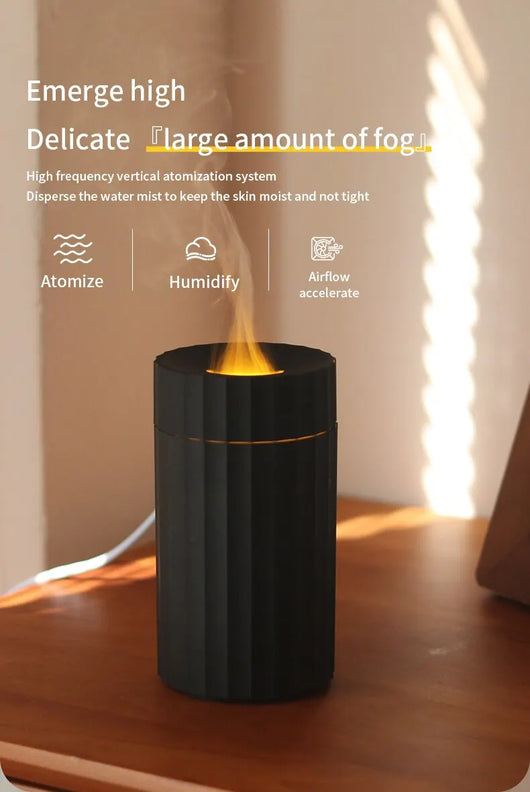 Difusor de Aroma con Efecto Llama y Humificador Ultrasónico Silencioso - Image 9