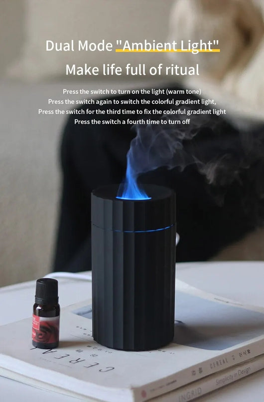 Difusor de Aroma con Efecto Llama y Humificador Ultrasónico Silencioso - Image 14