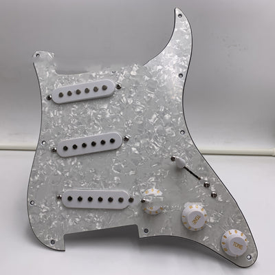 Set Completo de Accesorios para Guitarra Eléctrica ST - Protector Pearl White - Image 13