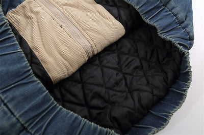 Abrigo Acolchado de Algodón con Cuello Alzado y Detalles en Contraste - Image 22