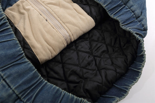 Abrigo Acolchado de Algodón con Cuello Alzado y Detalles en Contraste - Image 22