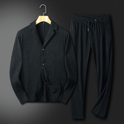 Traje Casual Hombre con Camisas y Pantalones a Rayas Verticales - Image 28