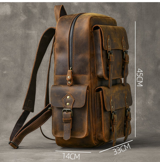 Mochila de Cuero Crazy Horse Premium - Image 7