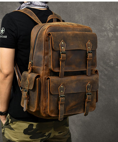 Mochila de Cuero Crazy Horse Premium - Image 8