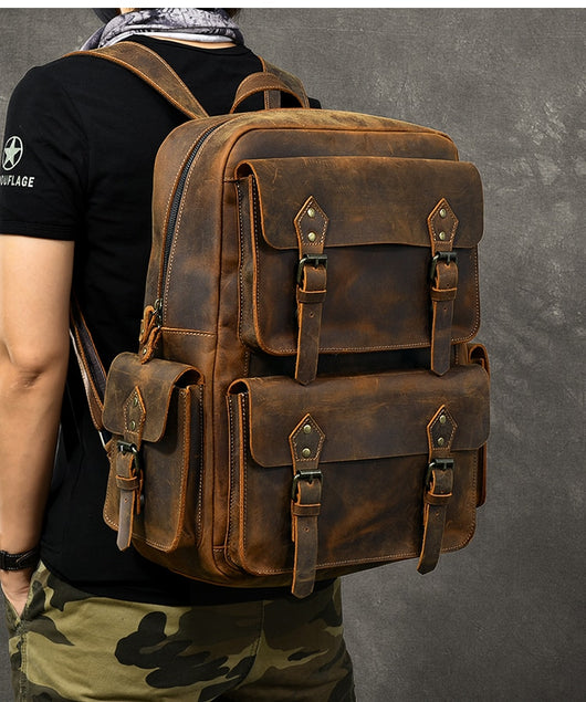 Mochila de Cuero Crazy Horse Premium - Image 8