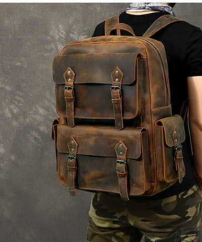 Mochila de Cuero Crazy Horse Premium - Image 11