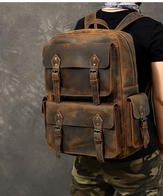 Mochila de Cuero Crazy Horse Premium - Image 11