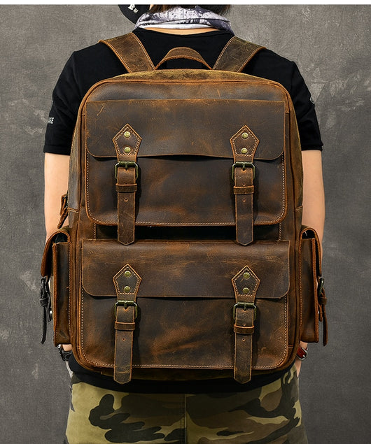 Mochila de Cuero Crazy Horse Premium - Image 12