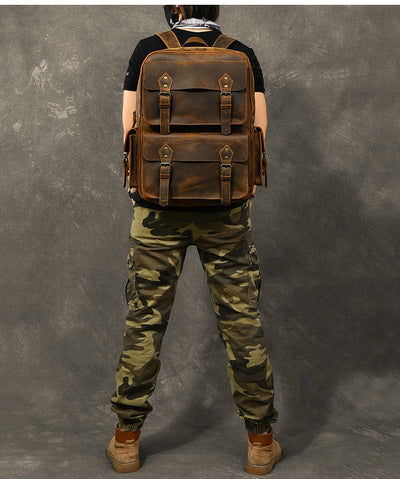 Mochila de Cuero Crazy Horse Premium - Image 13